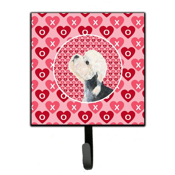 Dandie Dinmont Terrier Hearts Love Valentines Day Leash or Key Holder