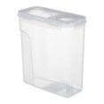 thumbnail image 1 of Injueey Tanque de almacenamiento transparente de PP Alimentos frescos y visibles No más conjeturas Tanque sellado de alimentos a prueba de Organizadores de utensilios de cocina blanco Pequeño 2.5L, 1 of 6