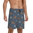 thumbnail image 2 of Sikiie Squirrel And Snowflakes Mens Pajama Shorts, Lightweight Lounge Pant with Pockets Soft Sleep Pj Shorts for Men3X-Large, 2 of 6