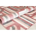 thumbnail image 4 of Elizabeth Sutton VE15D At First Blush Geometric Modern Burgundy Area Rug, 2'0" x 4'0", 4 of 6