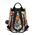 thumbnail image 2 of FORMRS Women's Travel Backpack Purse Anti-Theft Hidden Pockets Casual Shoulder Bag, Orange Japanese Flowers Pattern, 2 of 7