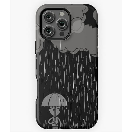 Rain Weather Design Phone Case for iPhone 16 15 14 13 12 11 Pro Max