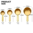 thumbnail image 2 of ACDANC Stainless Steel Measuring Cups,Measuring Cup Spoon Set,Kitchen Accessories 8 PCS (Gold), 2 of 7
