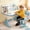 Blue, variant on YNCE Kids Desk and Chair Set Adjustable Height, Toddler Study Table Kids Table and Chairs with Storage and Drawers for Writing Reading Drawing