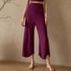 thumbnail image 1 of TaTaai Women Loose Fit Solid Color Wide Leg Cropped Yoga Pants Pilates Sports Pants High Waist Stretchy Breathable Non See-through Machine Washable Gym Casual Wear Gift, 1 of 5