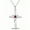 Red, variant on Women's November Birthstone Cross Necklace, Women's Birthstone Necklace for Wedding Anniversary, Birthday, S925 Silver with Birthstone, Ideal Anniversary and Birthday Gift for Her