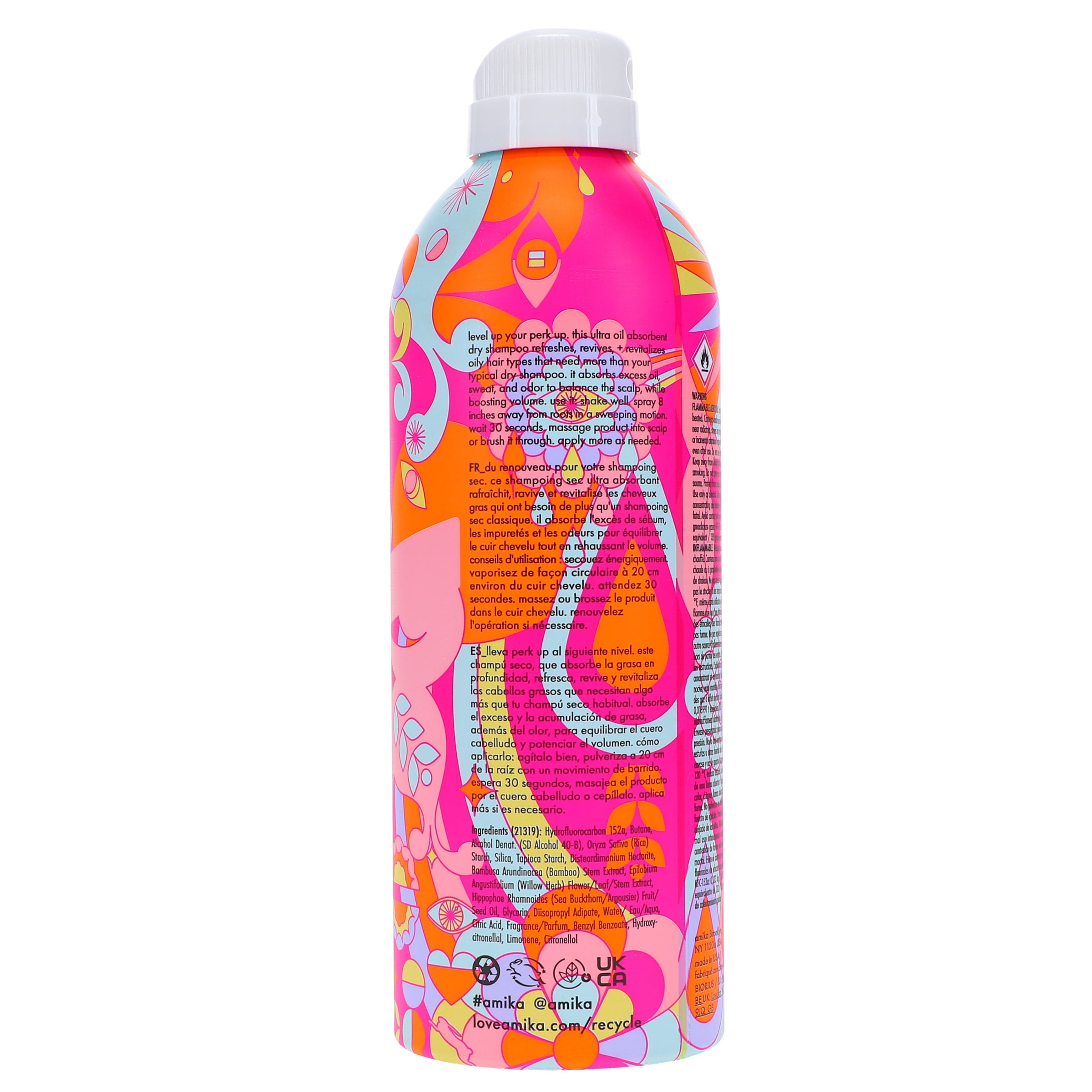 Amika Perk Up Ultra Oil Control Dry Shampoo 9.5 oz 2 Pack