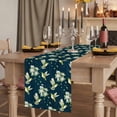 thumbnail image 2 of Table Runners 72 Inches Long Dress Scarves, Blue Summer Botanical Farmhouse Kitchen/Dining Table Runner, Coffee Tablerunners, Green Spring Floral Birds Farmhouse 13x72 Inch, 2 of 9