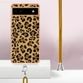 thumbnail image 5 of for Google Pixel 6a Crossbody Strap Phone Case, Anti-Fall Pattern Clear Design Transparent Soft & Flexible TPU Drop and Shockproof Protective Cover with Adjustable Nylon Neck Strap, Leopard, 5 of 7