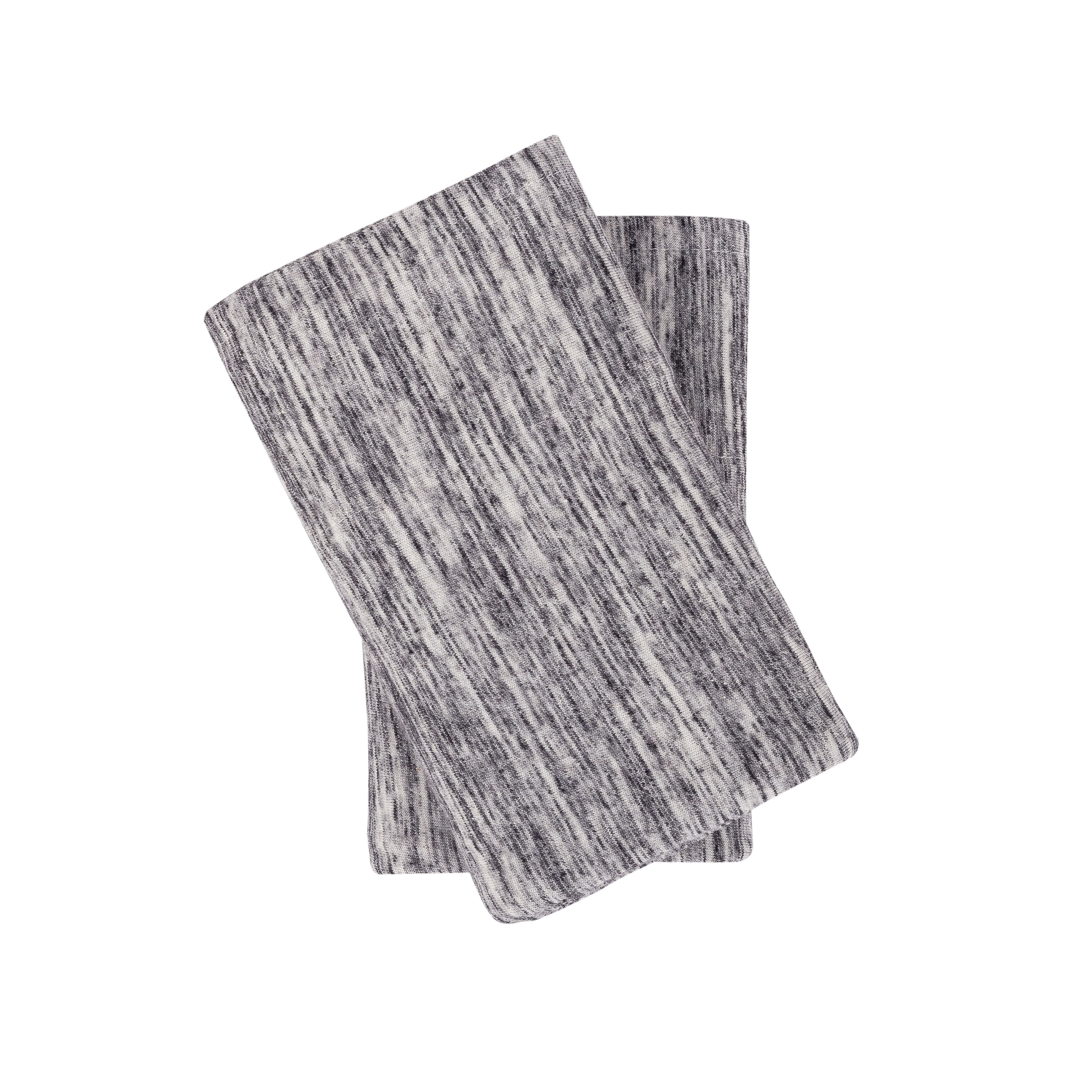 Mainstays Set of 2 Jersey King Pillowcases Gray Space Dyed