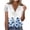 Multicolor#6, variant on Women's Floral Lace V-Neck Top, Not-Positioned Print Short Sleeve Blouse, Plus Size S-2XL, Casual Summer Tops for Women, Stretchy 95% Polyester 5% Spandex Pullover T-Shirt