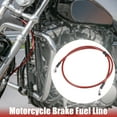 thumbnail image 2 of 120cm 47.24" 10mm Motorcycle Dirt Bike Braided Brake Clutch Oil Hoses Line Pipe Clutch Throttle Gas Line Fuel Pipe Red, 2 of 6