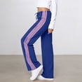 thumbnail image 7 of MuXiKeJi Clothes Women's Casual Side Striped Track Pants with Drawstring Waist and Wide Leg Cargo Design for Comfortable Loose Fit, 7 of 7