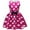 Hot Pink-01, variant on Ugoldhm Girls' Polka Dots Sleeveless A-Line Summer Dress - Bow Pleated Crew Neck Casual Sundress, 2-13Y