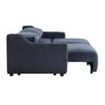 thumbnail image 3 of Serta Giles Modern Style Convertible Sofa, Navy Blue Chenille Fabric, 3 of 5