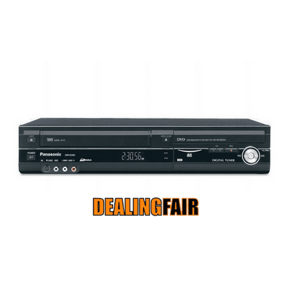 Restored Panasonic DMR-EZ48VK DVD/VCR Combo Recorder - w/ ATSC Tuner, Original Remote, Manual, & HDMI Cable (Good) (Refurbished)