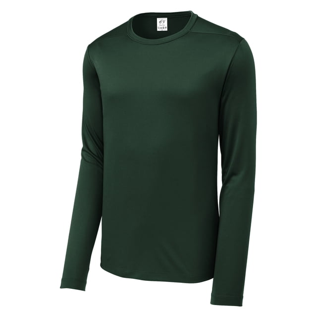 Gravity Threads tee-Shirt à Manches Longues Protection UV Poly Pro pour Hommes, Vert Forêt L
