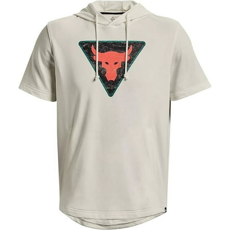 Under Armour Men's Project Rock Terry Short Sleeve Hoodie 2X 1378019-130