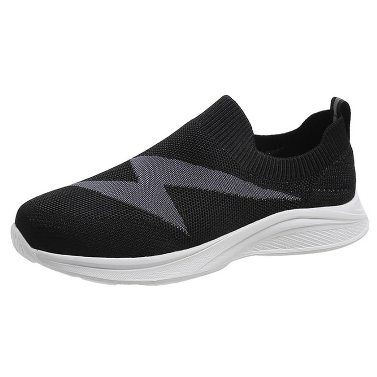 nsendm Womens Comfort Running Tennis Shoes Light Weight Walking Training  Gym Sneakers Sneakers for Women Slip Ons Black 42 