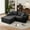 Black, variant on Modular Sectional Sofa Cloud Boneless Couch Modern Sleeper Sofa for Living Room, No Assembly Required, Gray