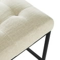 thumbnail image 6 of Modway Privy Black Stainless Steel Upholstered Fabric Counter Stool in Black Beige, 6 of 8