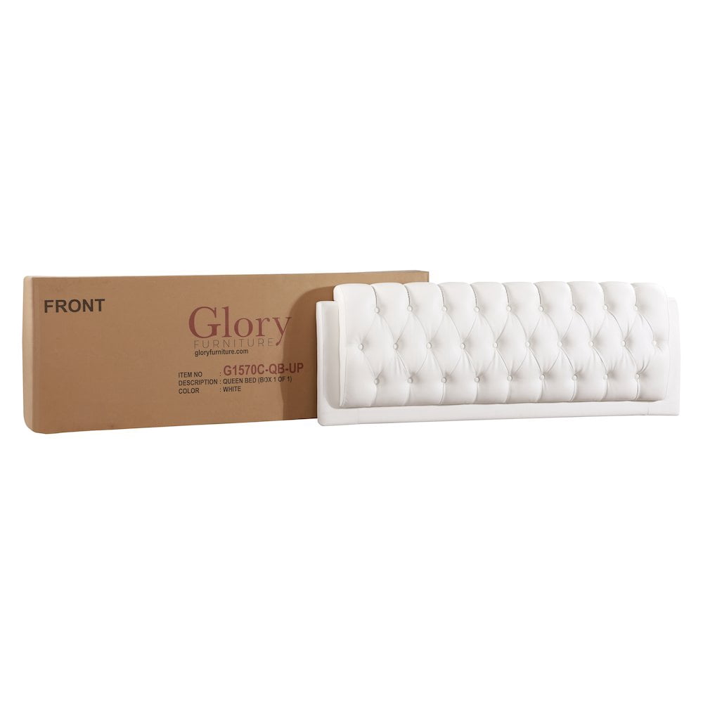 Glory Furniture Marilla Full Bed in White Color