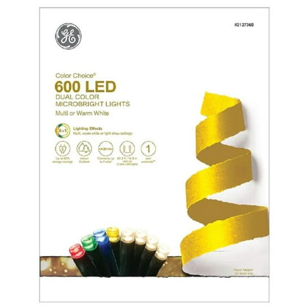 GE Color Effects 50-Count 32.6-ft Multi-function Color Changing LED Plug-In  Christmas String Lights at