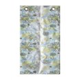 thumbnail image 1 of Turquoise Hanging Pocket Organizer, Chamomiles Flower Blossom Wildflower Blooms Summer Illustration, Printed Polyester Storage Bag with Pockets, 21" x 31", Pale Green Dark Green, 1 of 2