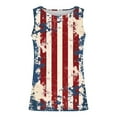 thumbnail image 4 of Red White and Blue Tank Top for Men Memorial Day Tank Tops for Men Red White and Blue Tank Tops 4th of July Top Men's Independence Day Printing Round Neck Regular Casual Sports Tank Blouses, 4 of 5