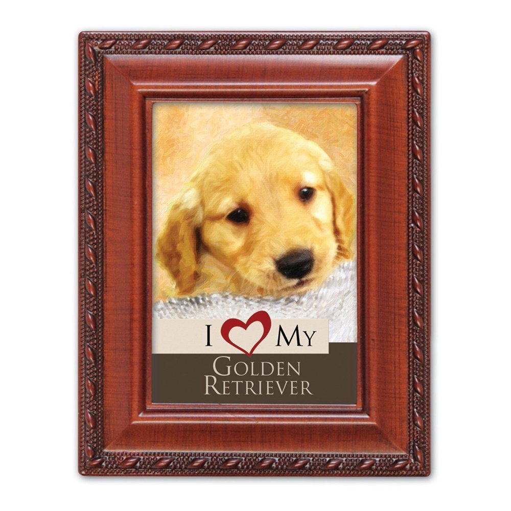I Love my Golden Retriever // Personalized Engraved Photo Frame // 4x6