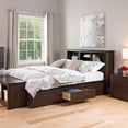 thumbnail image 6 of Prepac Queen 6 drawer Platform Storage Bed - Color:Maple-Color:Maple, 6 of 10