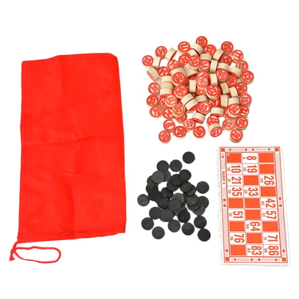 130 piezas de piedras de bingo, fichas de bingo, piezas sólidas de juego de bingo de fácil lectura, ajedrez de bingo para viajes, fiestas navideñas y