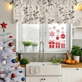 thumbnail image 5 of 2 Pack Brown Beige Botanical Valances for Windows Bedroom Living Room Window Treatments, Rustic Country Spring Floral Summer Leaf Rod Pocket Valance Drapes Short Kitchen Curtains Over Sink 54"x18", 5 of 8