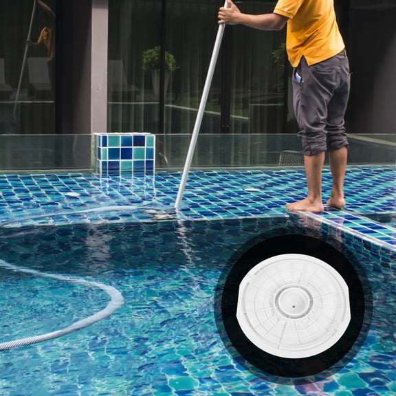 PBPBOX Versatile White Pool Skimmer Basket Lid Replacement Made from ABS Material