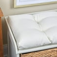 thumbnail image 5 of The Gripper Non-Slip Tufted Bench Cushion for Indoor Furniture, Entryway Storage, Bay Window, Corner Nook or Piano Seat, 33 Inches, Ivory, 5 of 5