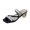 Black, variant on Qiaocaity Wonens Sandals with Thick Heels Square Head Slippers Black Size 6.5
