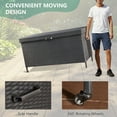 thumbnail image 5 of AVAWING 240 Gallon PE Wicker Storage Box, Patio Deck Box, Outdoor Container, Black, 5 of 8