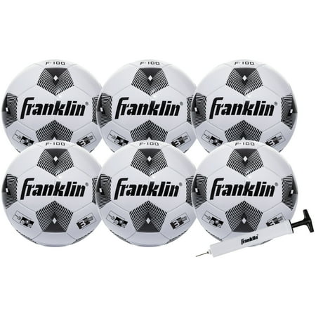 Franklin Sports Comp 100 Soccer Ball, Size 3, Black and White