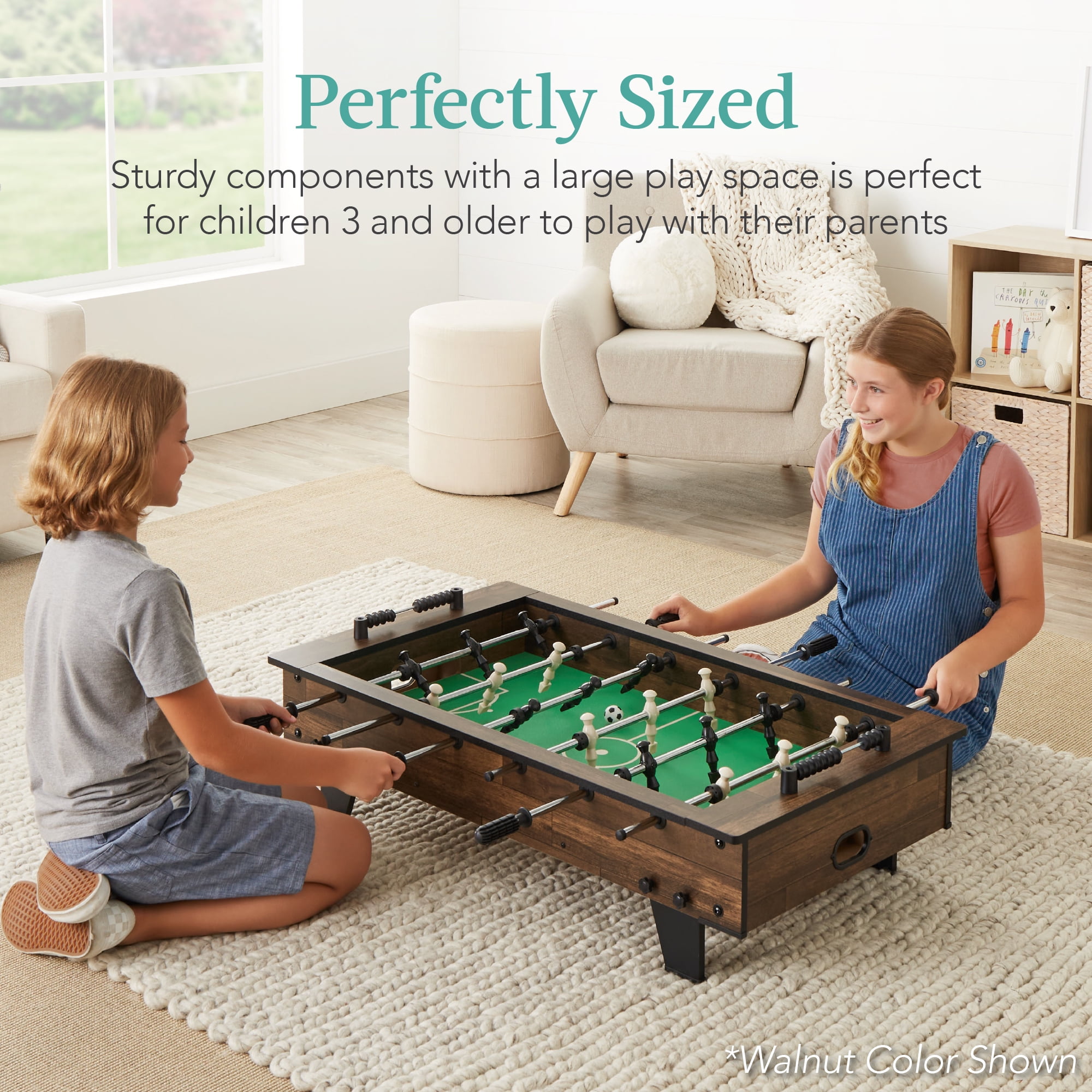 Best Choice Products 40in Tabletop Foosball Table, Arcade Table Soccer for Home, Game Room w/ 2 Balls - Gray