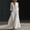 White, variant on BRGZLK Light Blue Dress for Women Solid Color V Neck Long Sleeve Cotton Linen Beach Sundress Lightweight Casual Loose Flowy Dress with Pockets M