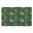 thumbnail image 1 of Elegant Green Floral 20x32 Inch Rug - Modern Washable, Non-Slip Area Rug for Bedroom, Bathroom, Entryway and Laundry Room - Small Distressed Accent Carpet, 1 of 5