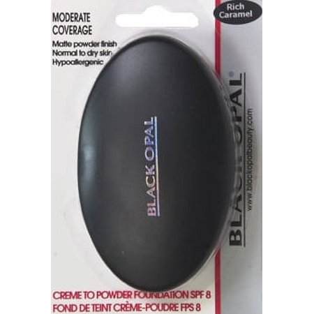 Black Opal Creme to Powder Foundation, Rich Caramel, SPF 8, 0.32 Fl. Oz.