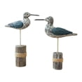 thumbnail image 1 of 2 esculturas de madera de aves marinas, figuras decorativas, estatuas de gaviota para dormitorio, patio, chimenea, sala de estar, armario., 1 of 9