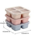 thumbnail image 3 of INS Stacked Divider Lunch Box Set | 3-Compartment Bento Box | Microwave & Leak-Proof | Travel-Friendly Snack Container for People | Includes Storage Lid, 3 of 6
