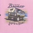 thumbnail image 2 of Wild Bobby, Classic Vintage Ford Bronco Enjoy The Ride, Cars and Trucks, Front and Back Unisex Crewneck Graphic Sweatshirt, Light Pink, Large, 2 of 4