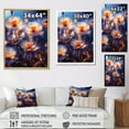 thumbnail image 4 of Designart "Tranquil Waltz In The Wildflower Meadow" Meadow Floater Framed Wall Art Living Room, 4 of 5