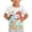 F032-White, variant on hengsof Children's Toddler Little Boy T-Shirt Spring Summer Short Sleeve Round Neck Shirt Cute Print Pattern Basic Daily Top