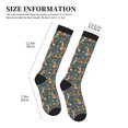 thumbnail image 5 of Bixox Wolf Fox In Flower Forest Print Compression Socks,Compression Socks Women & Men Circulation for Medical,Running,Athletic, 5 of 7