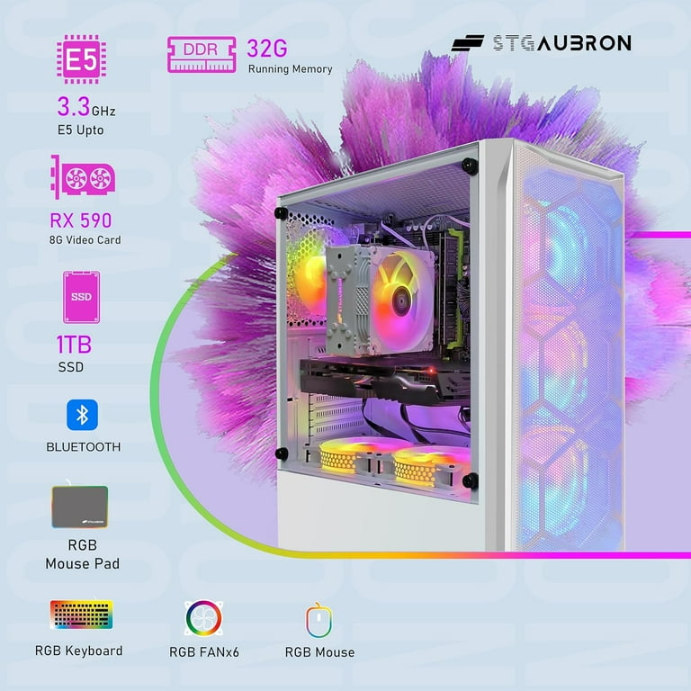 Fierce Colossus Gaming PC | AMD Ryzen 7 7700 | Radeon RX 9070 XT 16GB | 32GB RAM 5600Mhz | 1TB M.2 SSD | Fierce PC