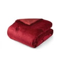 Mainstays Red Velvet Damask 10 Piece Bed in a Bag Comforter Set with